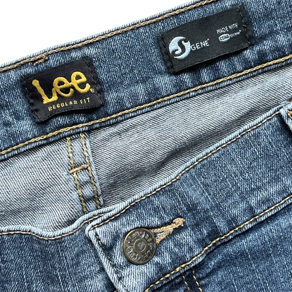 Lee Regular Fit Mens S Gene Stretch Denim Jeans Size 42 30 EUC - Picture 6 of 9